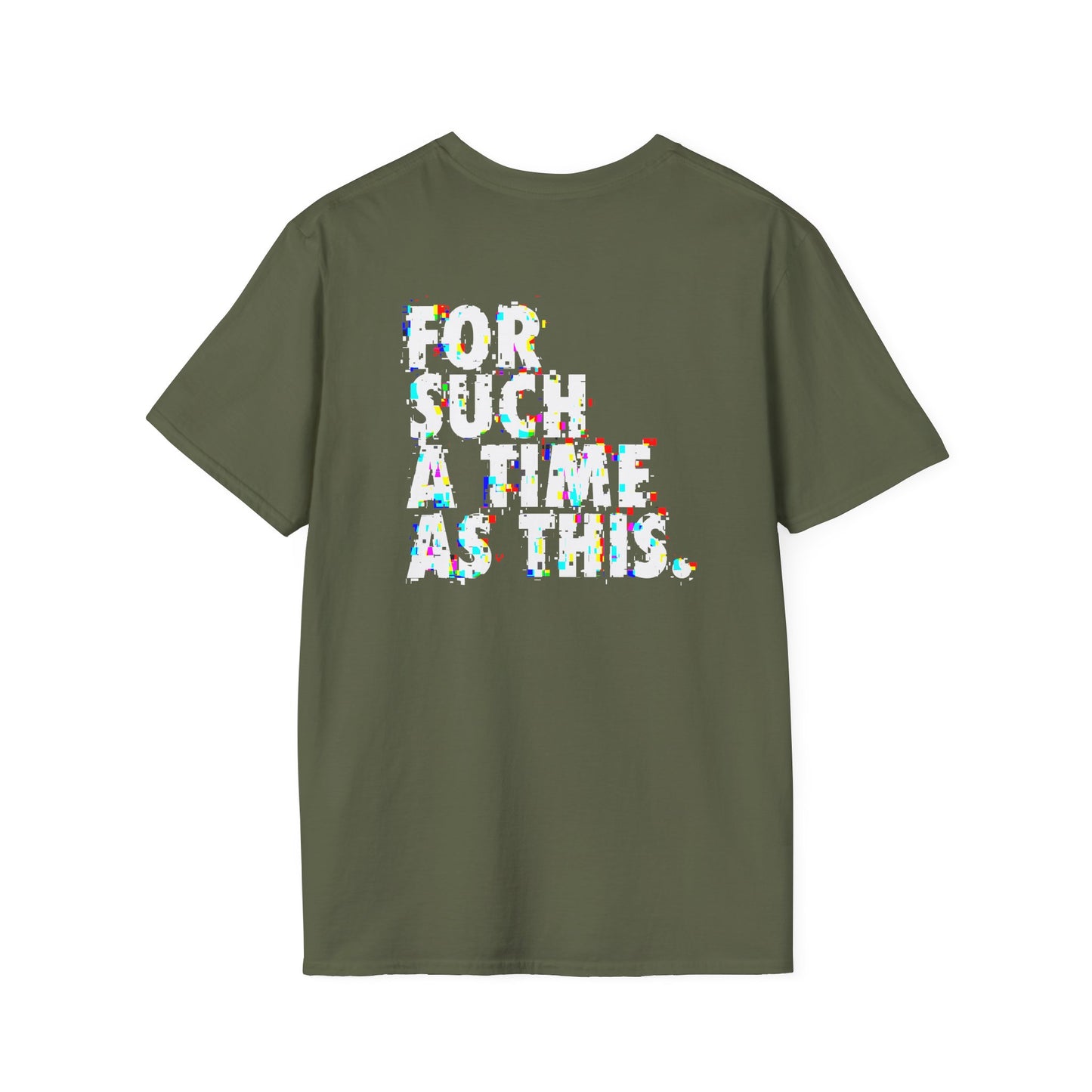 "For such a Time / glitch" unisex T-shirt