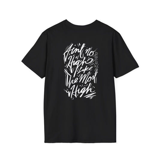 "Ain't No High" (swapped front/back) unisex T-shirt