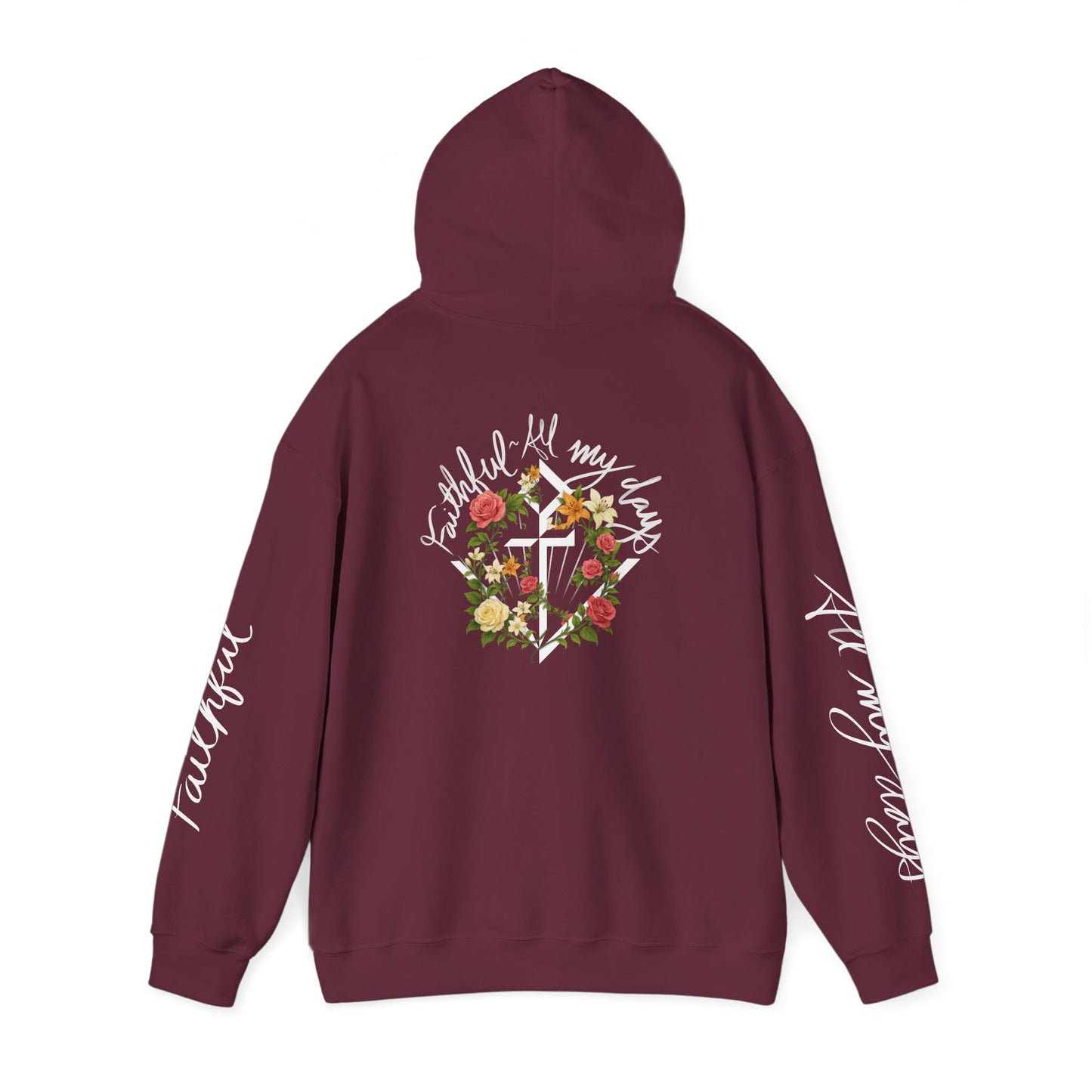 "Faithful~All my days" Women's hoodie