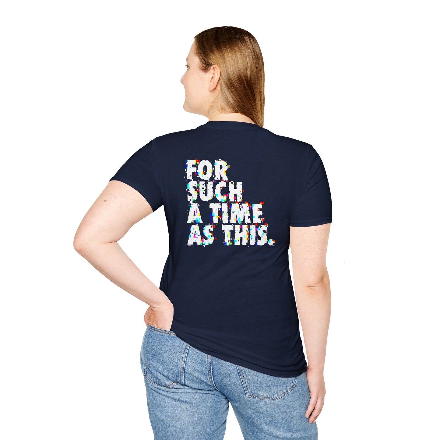 "For such a Time / glitch" unisex T-shirt
