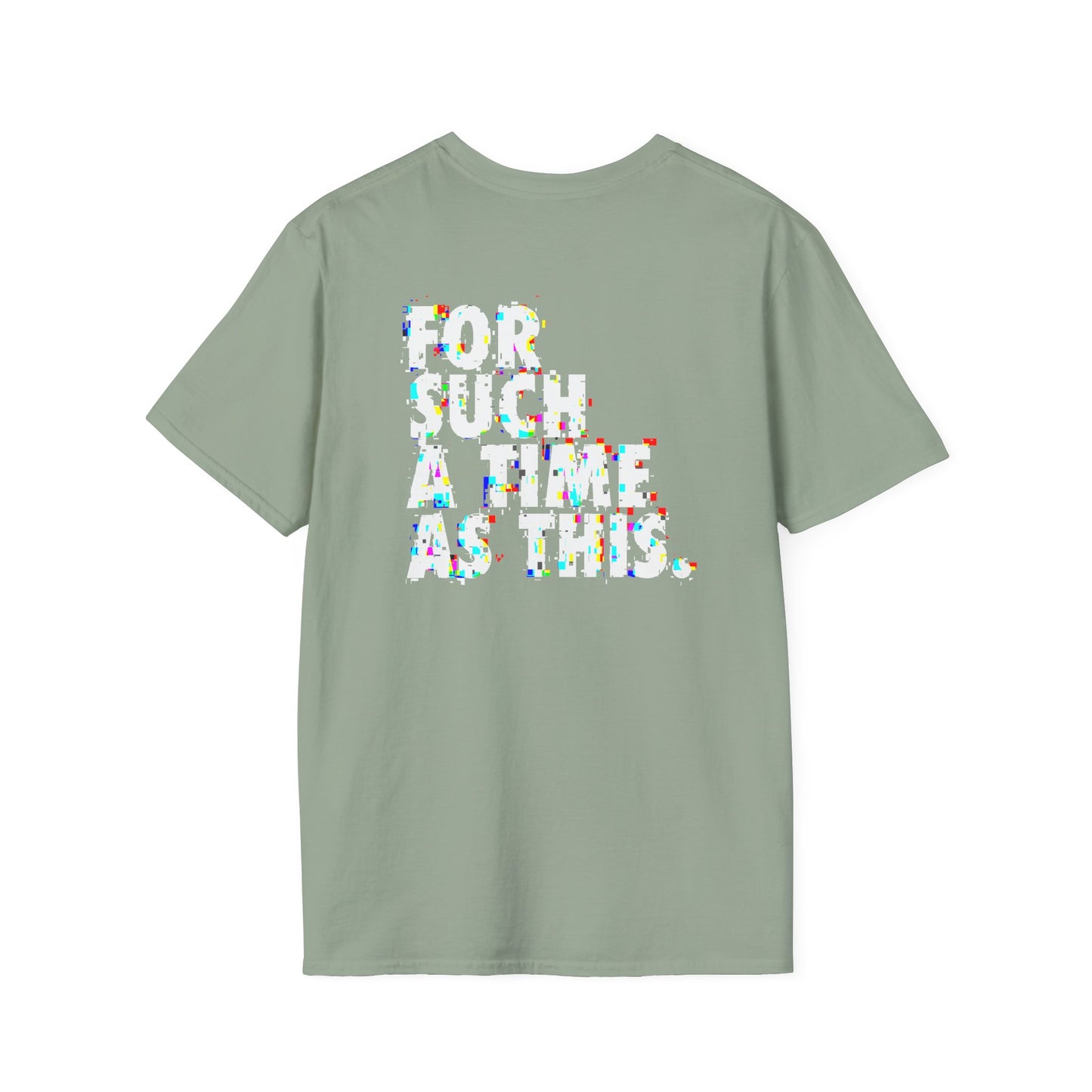 "For such a Time / glitch" unisex T-shirt