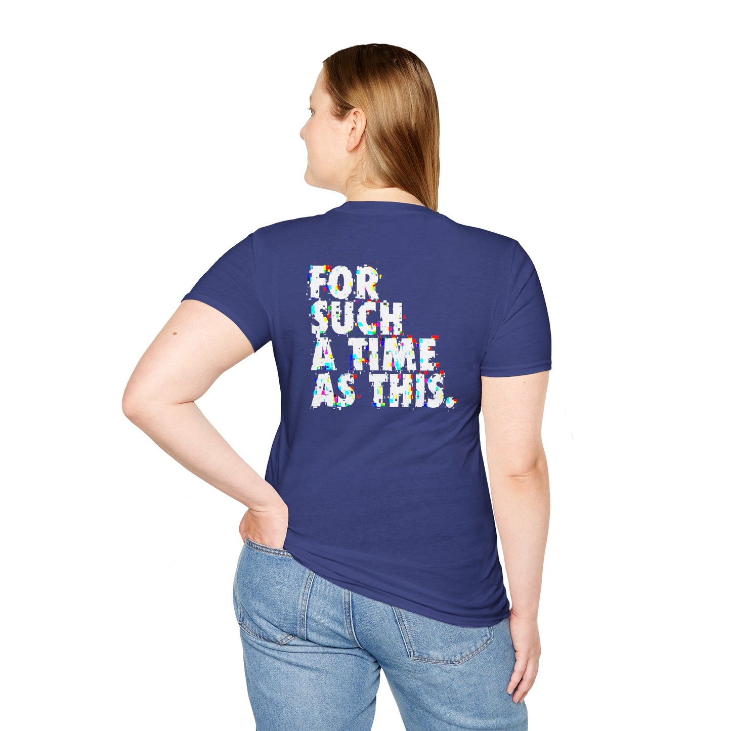 "For such a Time / glitch" unisex T-shirt